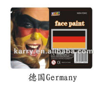 flag face paint(Germany),Germany face paint